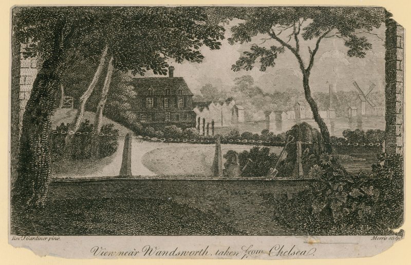 Pohled poblíž Wandsworth z Chelsea od English School