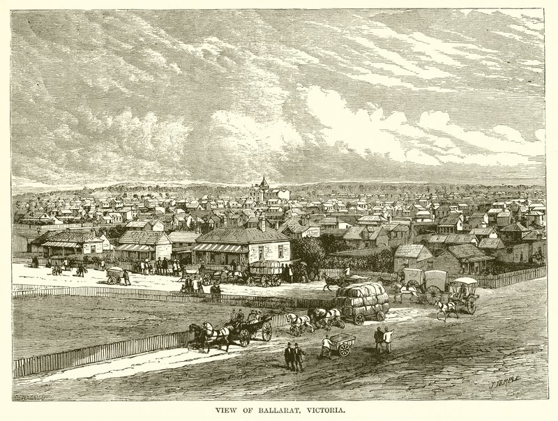 Pohled na Ballarat, Victoria od English School