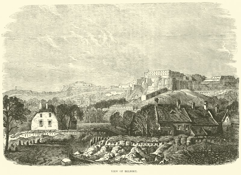 Pohled na Belfort, říjen 1870 od English School