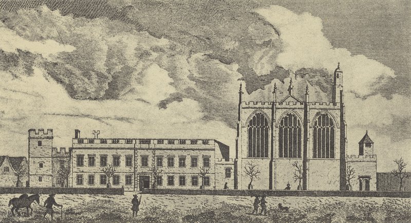 Pohled na Eaton College v Buckinghamshire, 1779 (hlubotisk) od English School