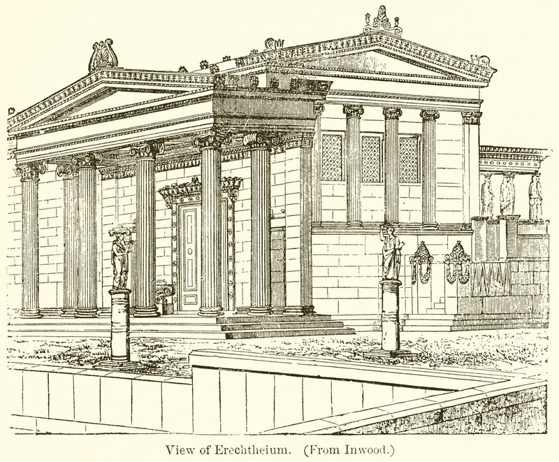 Pohled na Erechtheion od English School