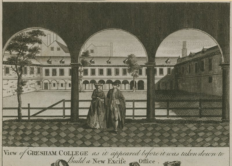 Pohled na Gresham College od English School