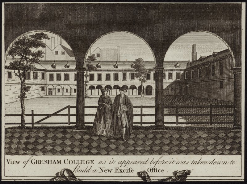 Pohled na Gresham College od English School