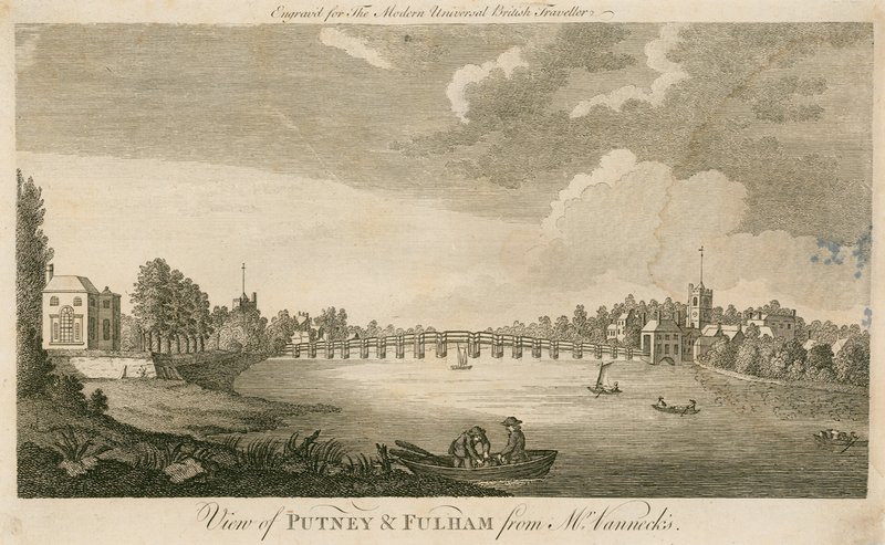 Pohled na Putney a Fulham od pana Vanneckse od English School
