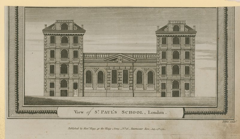 Pohled na St Pauls School od English School