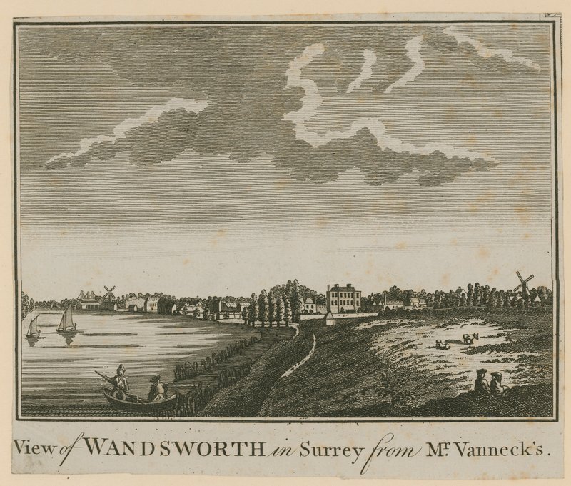 Pohled na Wandsworth v Surrey od pana Vanneckse od English School
