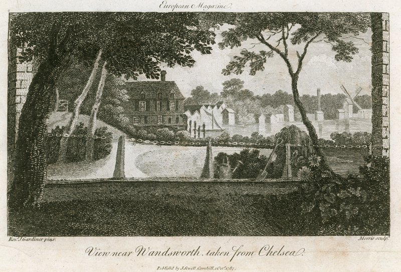 Pohled na Wandsworth, převzatý z Chelsea od English School