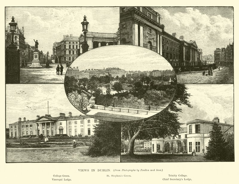 Výhledy v Dublinu od English School