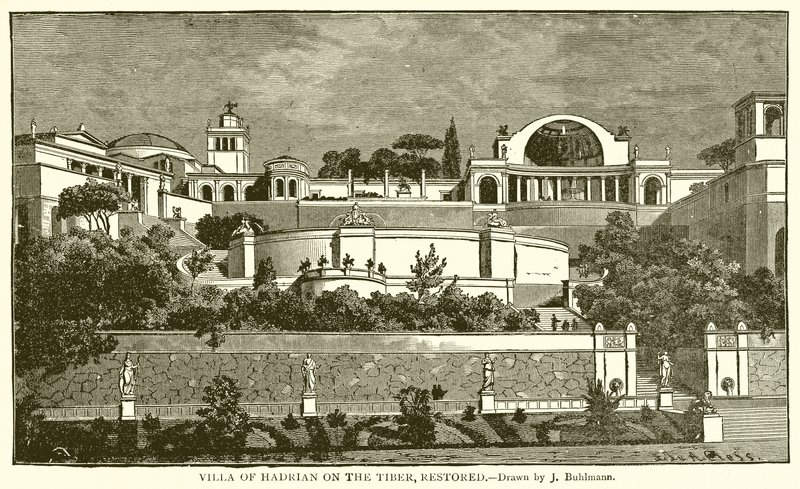 Hadriánova vila na Tibeře, obnovena od English School