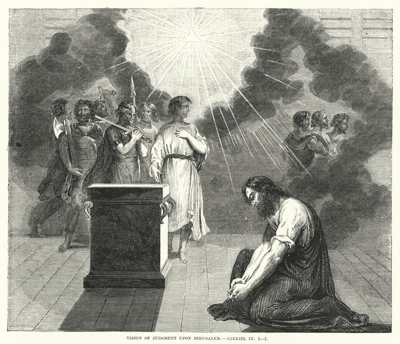 Vize soudu nad Jeruzalémem, Ezechiel IX od English School
