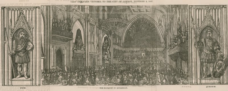 Návštěva královny Viktorie v City of London, 9. listopadu 1837 od English School