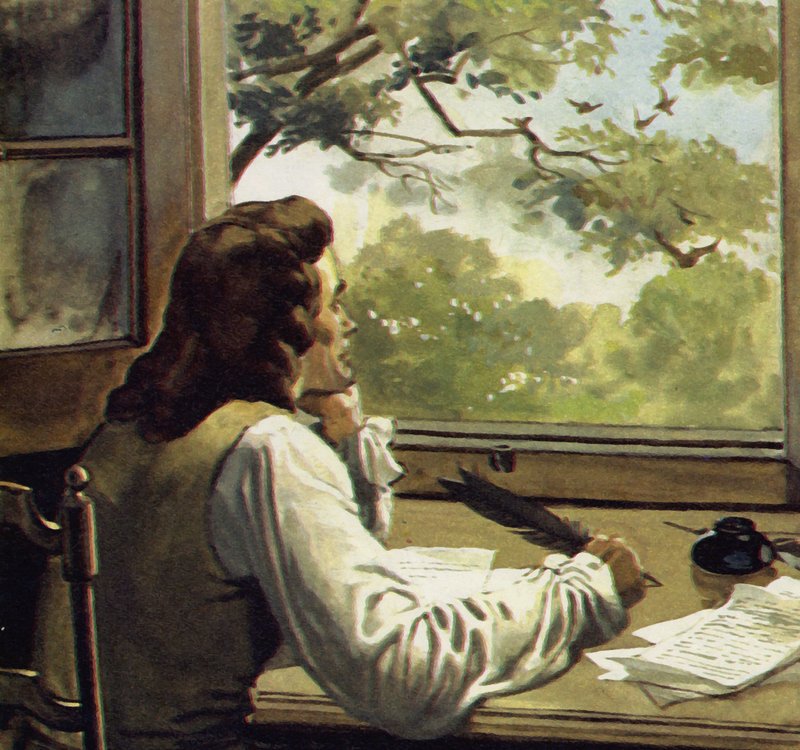 Voltaire byl vyhnán svým otcem do země, kde trávil čas čtením a psaním od English School