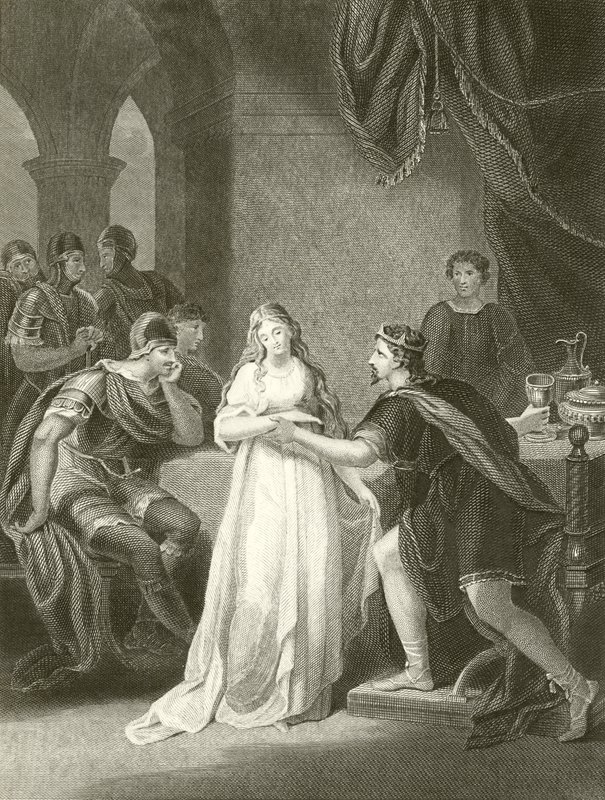 Vortigern a Rowena od English School
