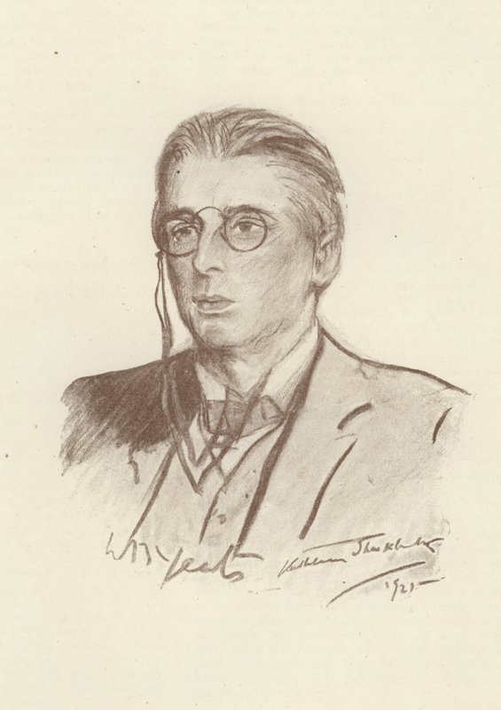 W B Yeats, irský básník od English School