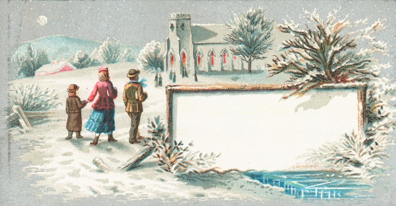 Chůze do kostela, vánoční přání od English School