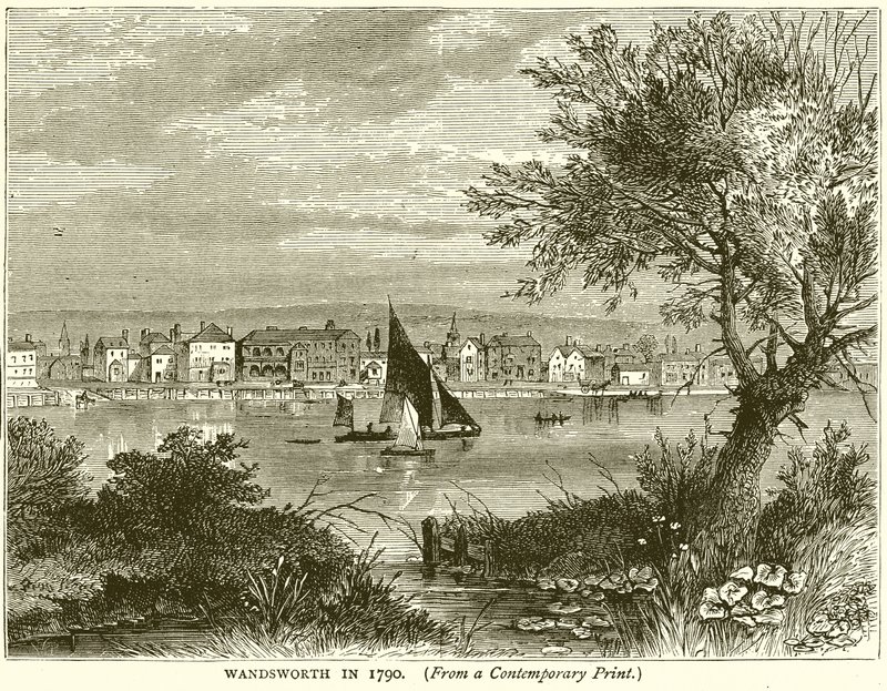 Wandsworth v roce 1790 od English School