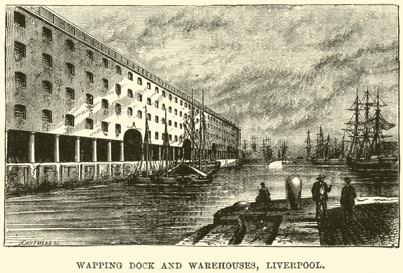 Wapping Dock and Warehouses, Liverpool od English School