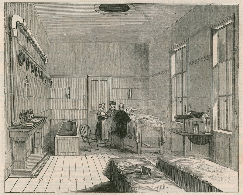 Ward přijímacího domu Royal Humane Society od English School