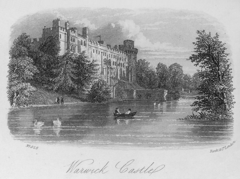 Hrad Warwick (rytina) od English School