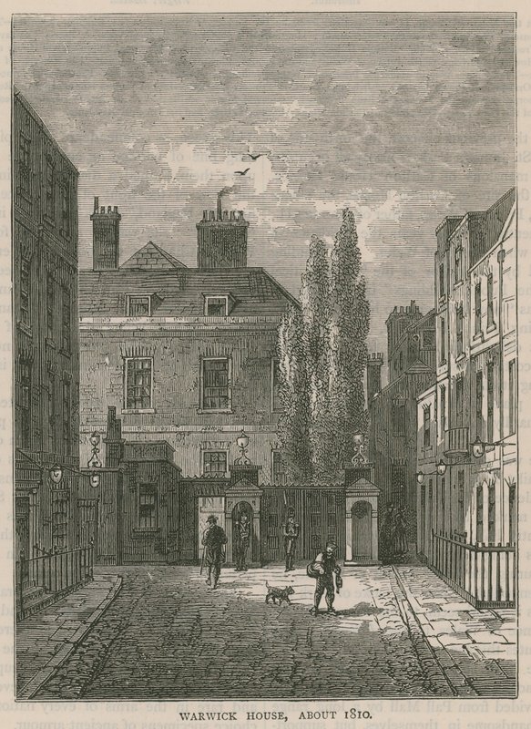 Warwick House, Londýn, kolem roku 1810 od English School