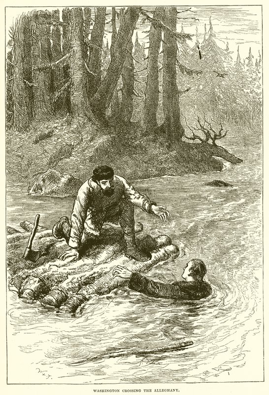 Washington překračující Alleghany od English School