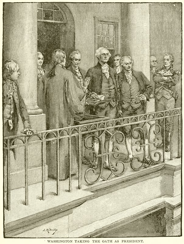 Washington složil přísahu jako prezident od English School
