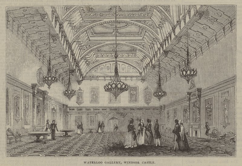 Galerie Waterloo, hrad Windsor od English School