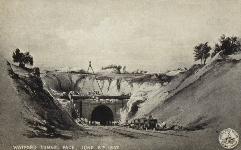Watford Tunnel Face, 6. června 1837 od English School