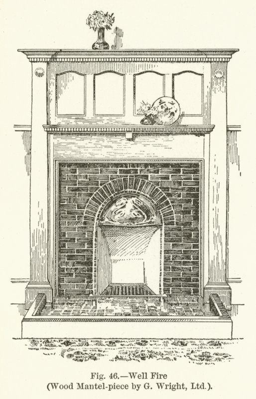 No Fire, Wood Mantel – kousek od G Wrighta od English School