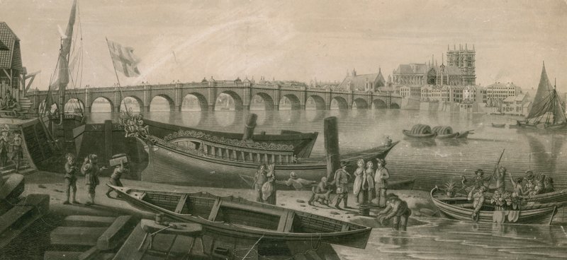 Westminster Bridge, Londýn od English School