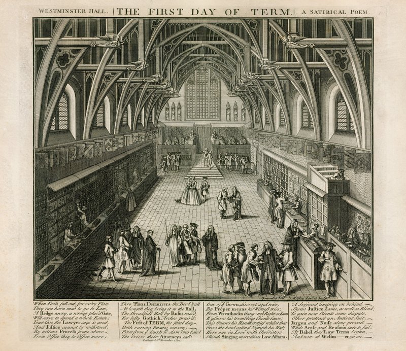 Westminster Hall, První den semestru, Satirická báseň od English School
