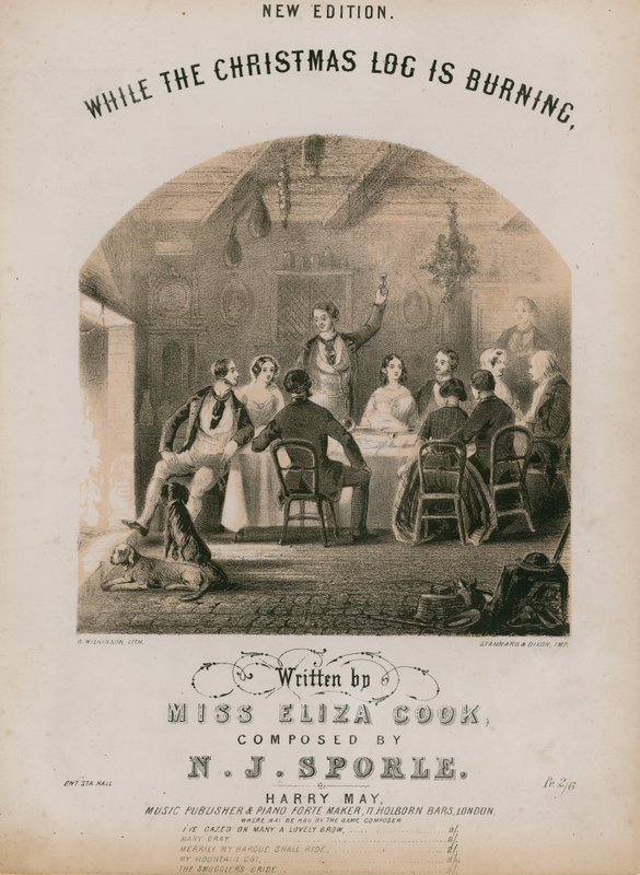 Zatímco vánoční poleno hoří od English School