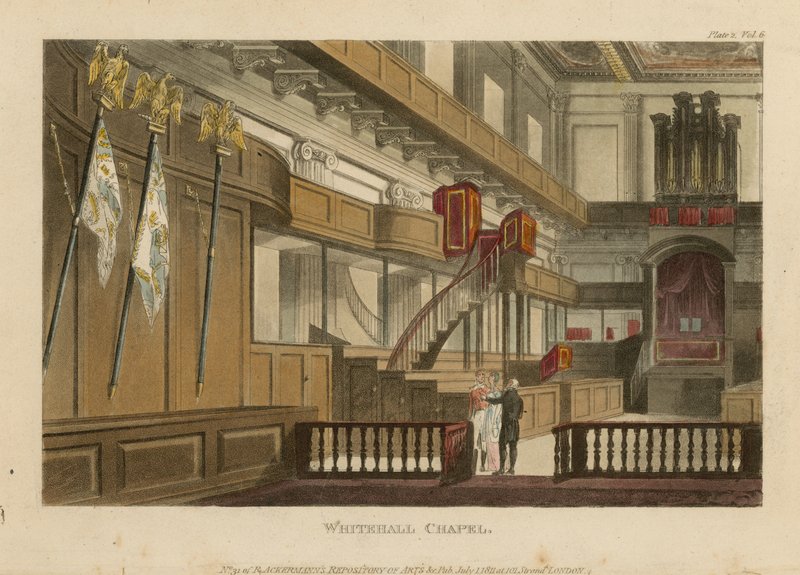 Whitehall Chapel ve Whitehallu od English School