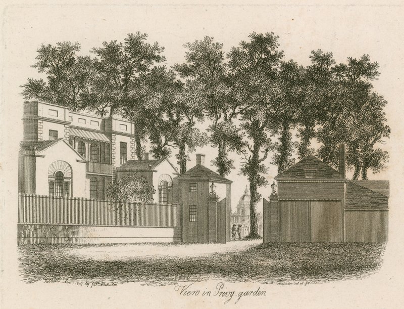 Whitehall Court nebo Yard, Vanbrugh House, zničen 1898 od English School