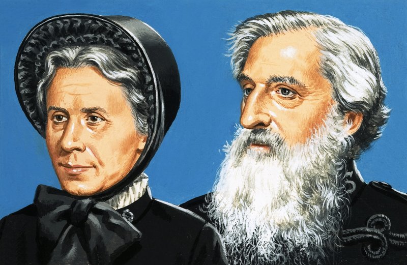 William Booth a jeho manželka Catherine od English School