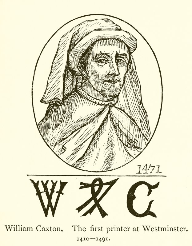 William Caxton, první tiskárna ve Westminsteru od English School