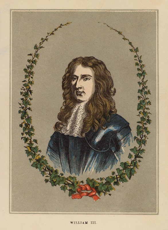 William III (kolorovaná rytina) od English School