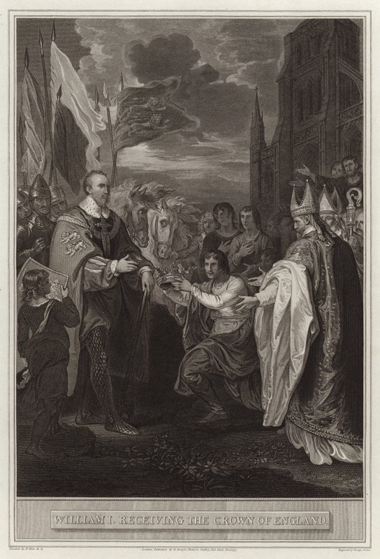 William I. obdrží anglickou korunu od English School