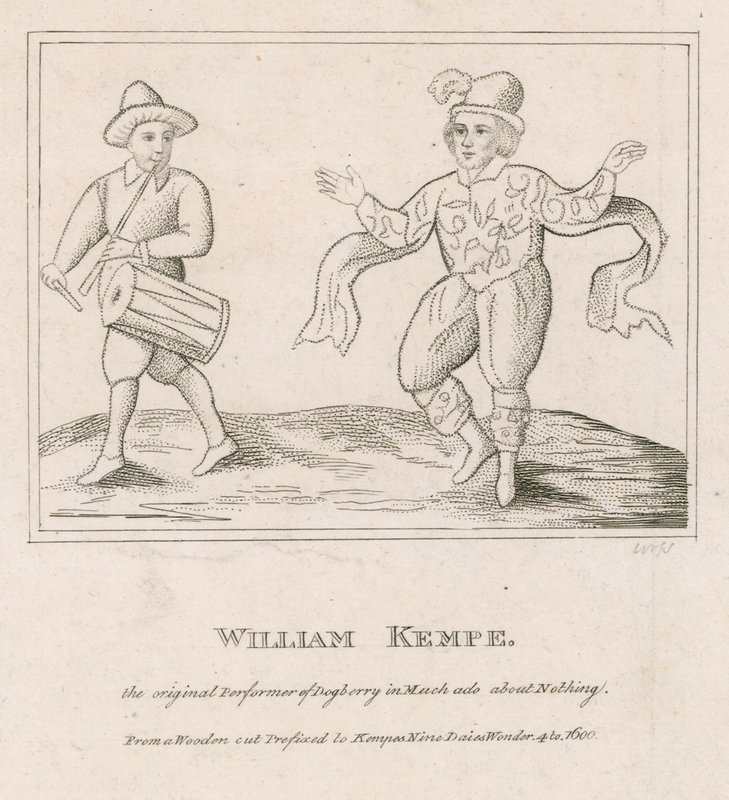 William Kempe, původní umělec Dogberryho ve Velkém povyku pro nic od English School