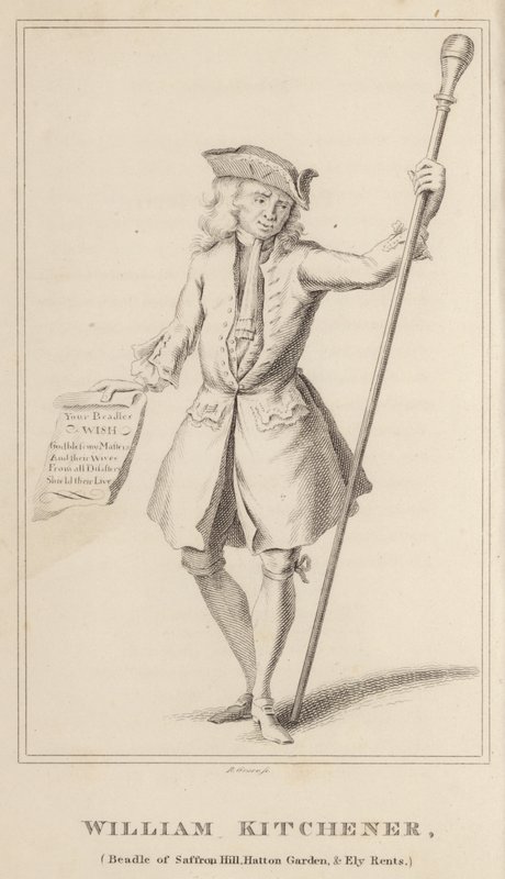 William Kitchener, Beadle of Saffron Hill, Hatton Garden a Ely Rents od English School