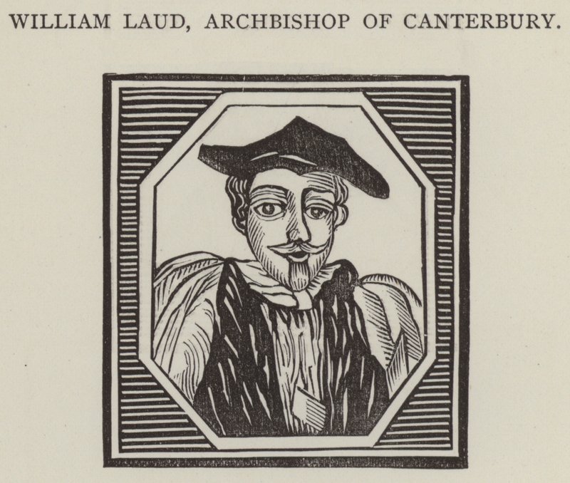 William Laud, arcibiskup z Canterbury (rytina) od English School
