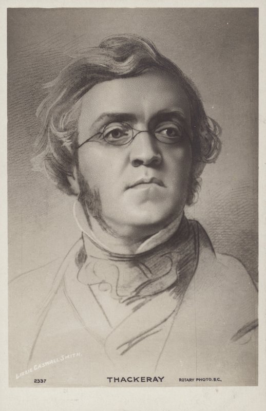 William Makepeace Thackeray (1811-1863), anglický spisovatel (litografie) od English School