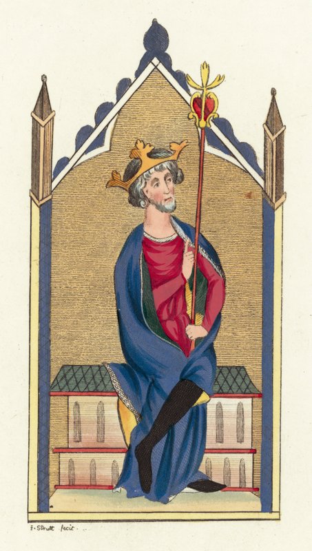 William Rufus (barevná rytina) od English School