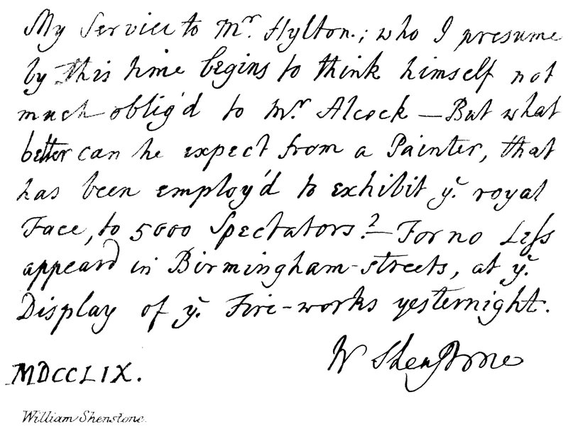 William Shenstone od English School
