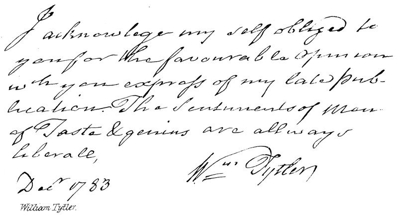 William Tytler od English School