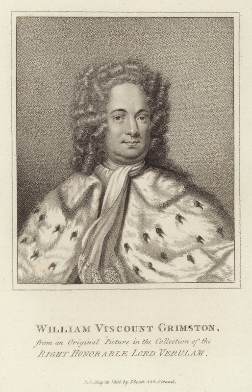 William vikomt Grimston od English School