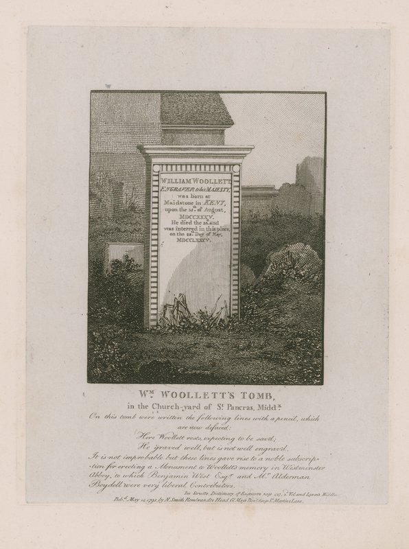 Hrob Williama Woollettse od English School