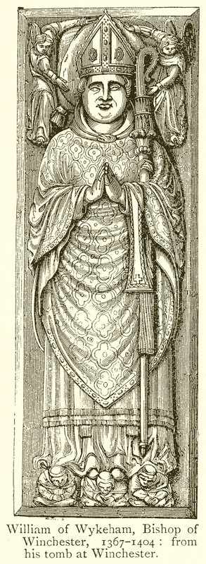 William z Wykehamu, biskup z Winchesteru, 1367-1404 od English School