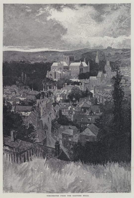 Winchester, z Eastern Hills (litho) od English School