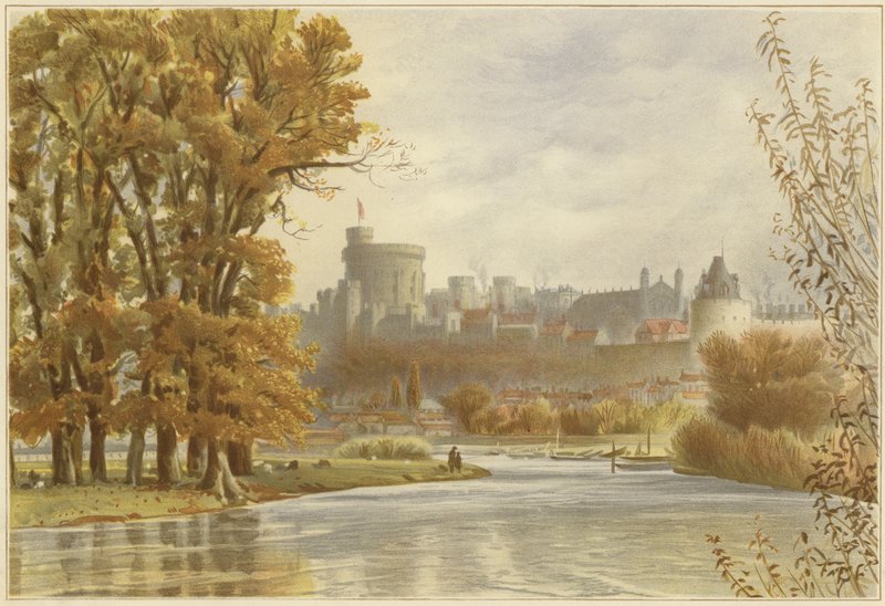 Hrad Windsor z Temže od English School
